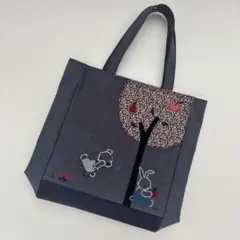 ファミリア　デニムバッグ