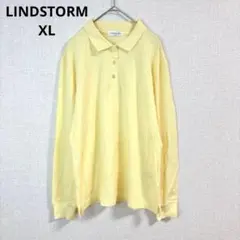 【リンドストーム】長袖ポロシャツ 新品 コットン100 カジュアル 大きめ XL