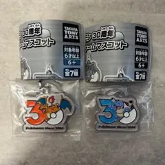 ポケモン 30周年 メタルチャームマスコット　リザードン　カメックス　2個セット