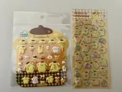 ポムポムプリン ぷくぷくシール　ぷっくりシール