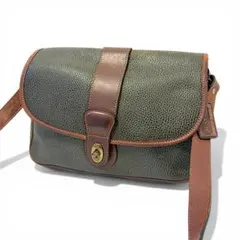 COACH レザー ヴィンテージ シボ加工 バイカラー ショルダーバッグ