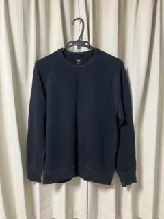 ユニクロ　スウェットシャツ　トレーナー　ブラック　L