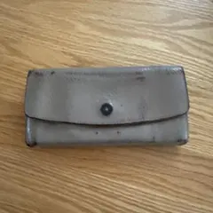 IL BISONTE グレー レザー 長財布