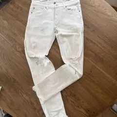 SUPER SKINNY CROPPED ホワイトスキニーデニム サイズ30