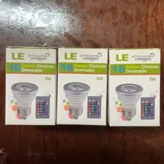 LE LED電球 MR16 E27 3W 3個セット