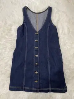 GU デニムジャンパースカート　S
