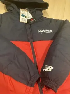 new balance ダウンコート ネイビー/レッド　150