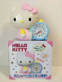 美品　HELLO KITTY　おしゃべり目ざまし時計のサムネイル