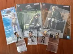 進撃の巨人 一番くじ　アクリルスタンド　リヴァイ　エレン　エルヴィン　ハンジ