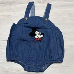 美品　アプレレクール　ミッキーマウス　デニム　オーバーオール 70