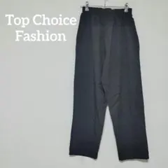 Top Choice Fashion ブラックパンツ シンプル ウエストゴム