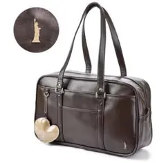 EAST BOYイーストボーイ　合皮スクバ　茶色　通学バッグ