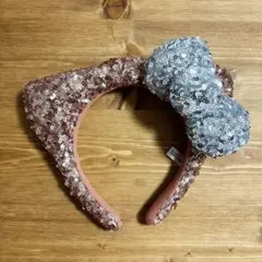 USJ ハローキティ　スパンコールカチューシャ　ピンクゴールド