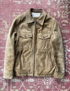 OLD GAP スウェード レザー 3rd型 トラッカージャケット M ベージュ OLD GAP スウェード レザー 3rd型 トラッカージャケット M ベージュ