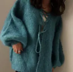 mideal 2wayレースアップニット