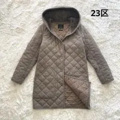 極美品♡23区 ダウンコート　フード　キルティング　軽量　グレー　down 2026年最新】23区 キルティング コートの人気アイテム - メルカリ