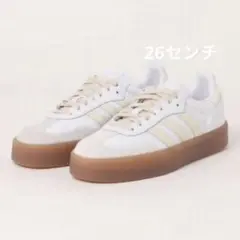 adidas SAMBAE ホワイト　26センチ