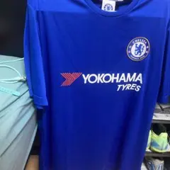 CHELSEA サッカーシャツ 青 YOKOHAMA TYRES