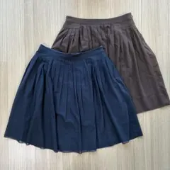 マッキントッシュ フィロソフィー スカート オフィス ネイビー ブラウン 春夏のサムネイル
