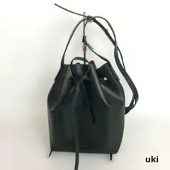 MANSUR GAVRIEL マンサーガブリエル バケットバッグ レザーブラックのサムネイル