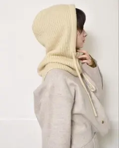 【新品未使用】ニットフードバラクラバ