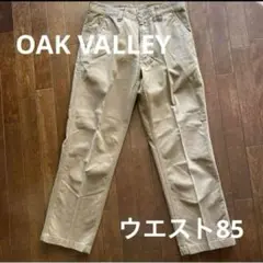 OAK VALLEY ベージュ チノパン ウエスト85 メンズ ストレート