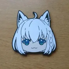 ホロライブ 白上フブキ フェイスラバーコースター