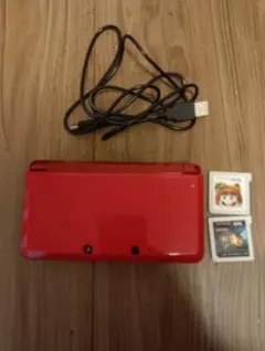 レッド ニンテンドー3DS 本体 USBケーブル付き