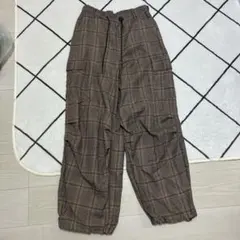 チェック柄 カーゴパンツ カジュアルパンツ