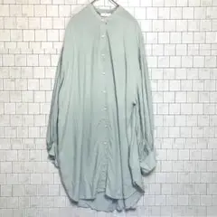 アースミュージック＆エコロジー　ミント 長袖シャツ F シンプル　人気デザイン