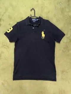 Polo by Ralph Lauren L 黒　黄　ポロシャツ　ビッグポニー