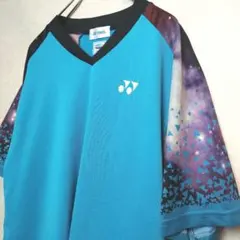 YONEX バドミントン シャツ ブルー　L