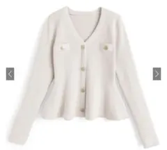 GRL ペプラムニットトップス【lt114】