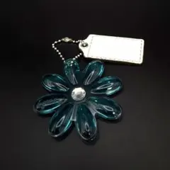 COACH Poppy Flower Clear Charm Hangtag