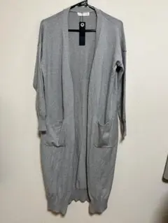 【定価半額以下】JEANASIS グレーロングカーディガン長袖新品未使用タグ付き