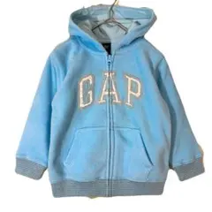 海外製 輸入【GAP ギャップ】厚手フリースジップアップパーカー (110)水色