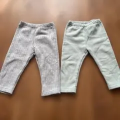 ユニクロ　裏起毛　レギパン　80 まとめ売り　2点