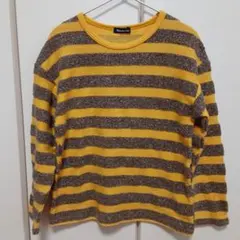 Moujonjon ストライプ長袖カットソー