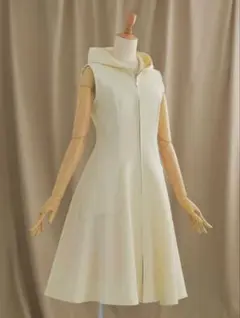 レジーナリスレ ノースリーブフードワンピース ジップアップ