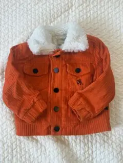 CARLIJNQ オレンジ コーデュロイジャケット 86-92cm