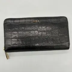 ラルフローレン Ralph Lauren 長財布 クロコ型押し ブラックのサムネイル