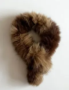 毛皮 ストール マフラー ブラウン 長さ 約 85 センチ