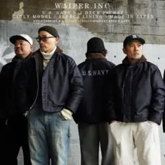 【即完】WAIPER ワイパー N-1 デッキジャケット ネイビー アルパカ