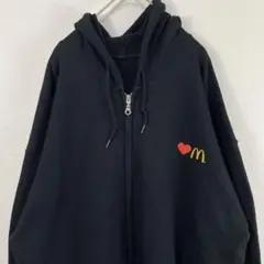 USA古着 マクドナルド McDonald パーカー 黒