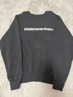 thisisneverthat クルーネック スウェット ブラックのサムネイル