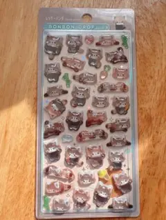 ボンボンドロップシール レッサーパンダ アニマル