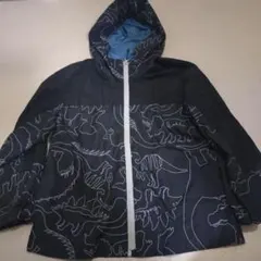 130cm 恐竜柄 フード付きジャケット パーカー