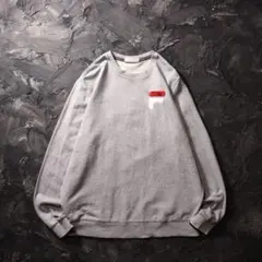 FILA トレーナー　刺繍　ワンポイント　グレー　シンプル
