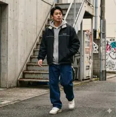 SPALDING ナイロンジャケット M 古着 ストリートのサムネイル