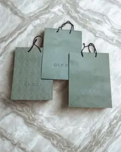GUCCI グリーンショップ袋 3枚セット
